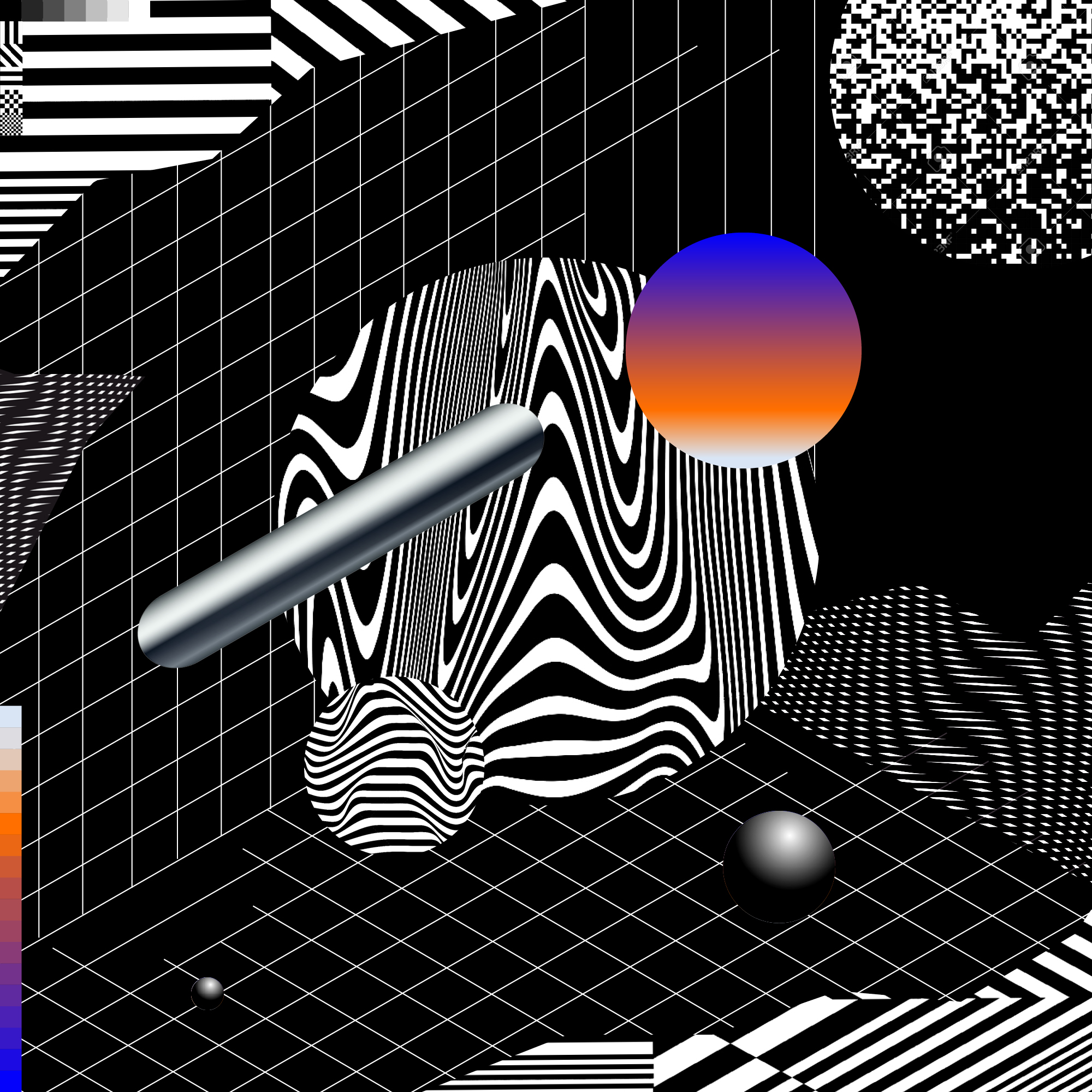 abstract_3dpattern_room_II_variante_B