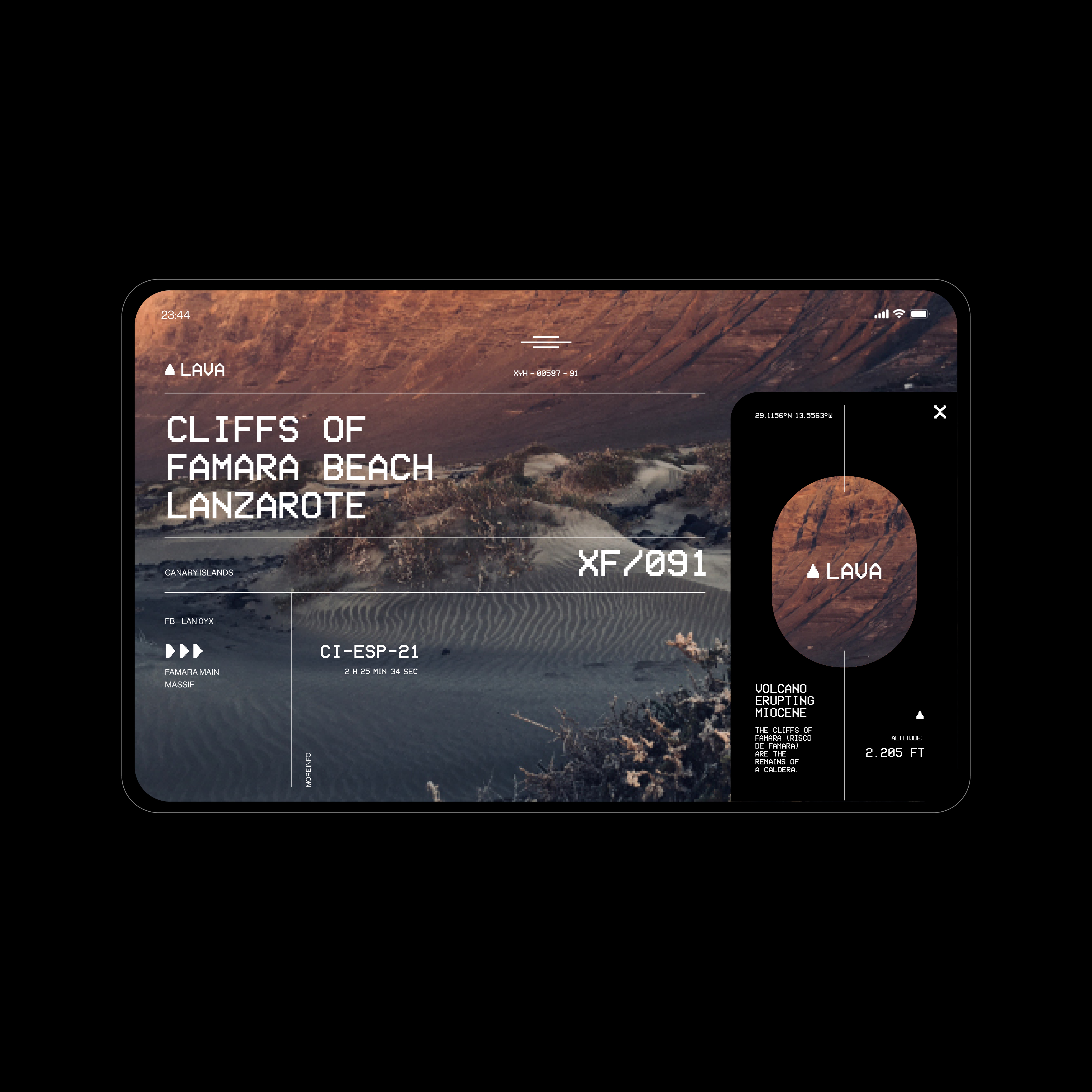 Famara_Beach_ipad_interface